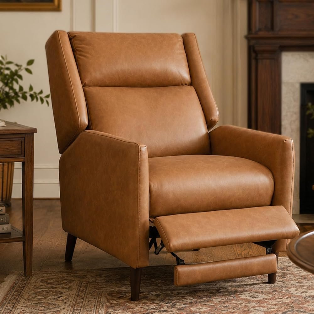 Faux Leather Recliner Chair
