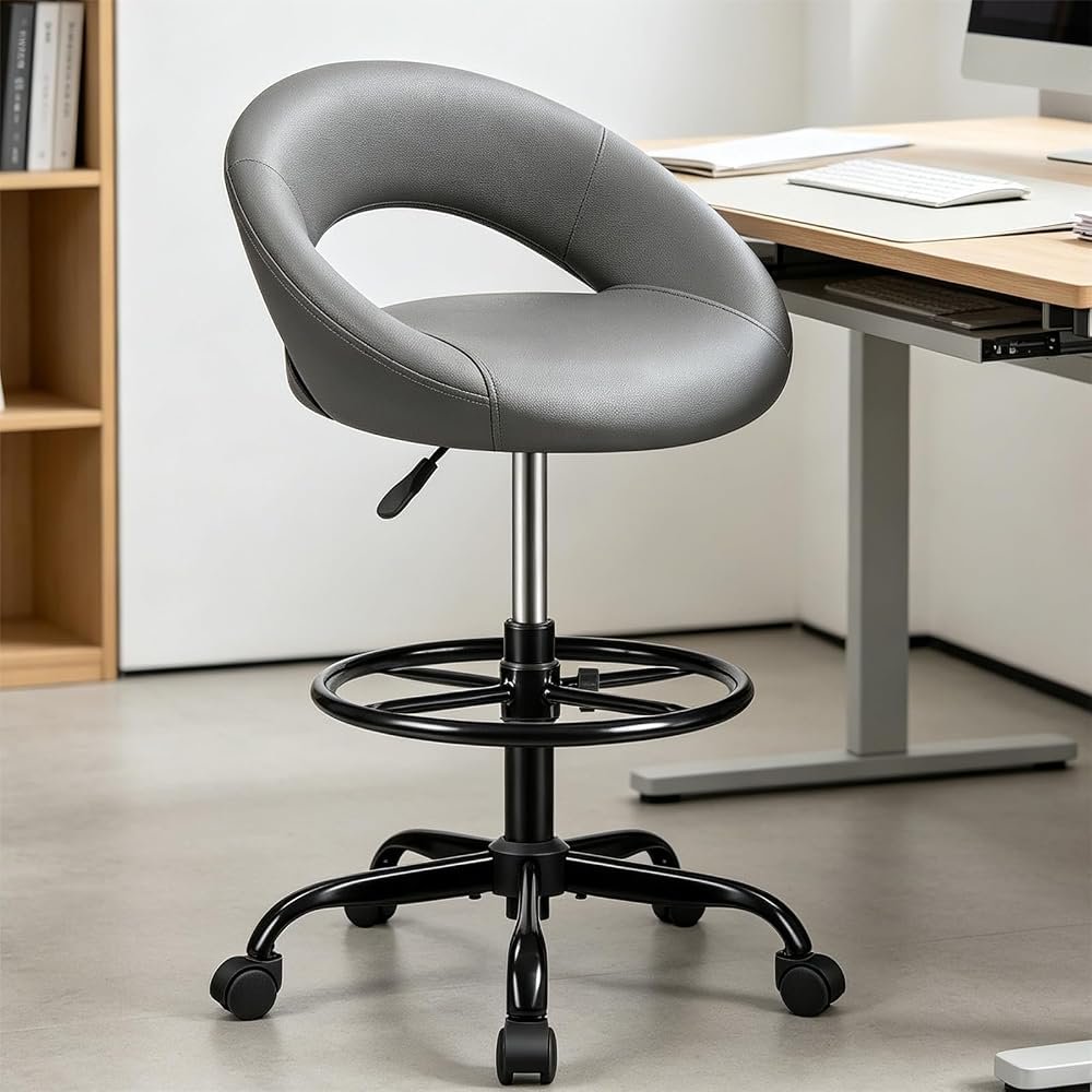 Drafting Chair for Standing Desk — Gray